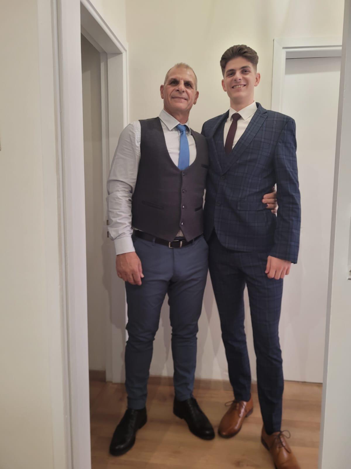 Chris and Savvas in Suits